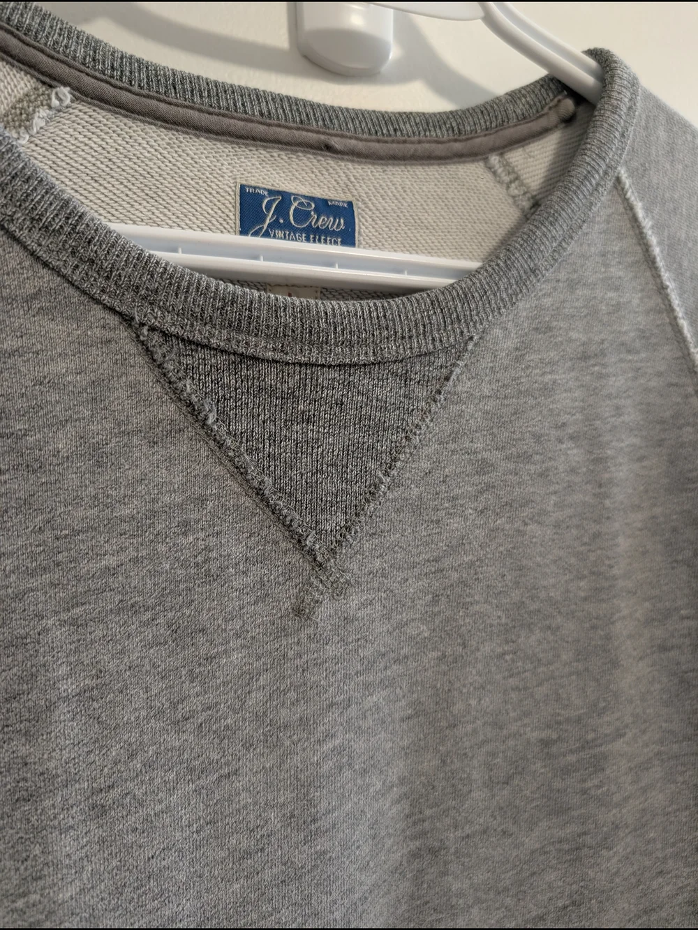 J. Crew Men's Heather Gray Crewneck Sweatshirt - Picture 2 of 8